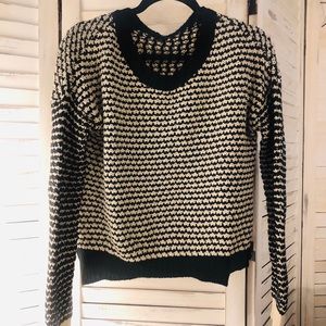 Black and White Sweater, Size M